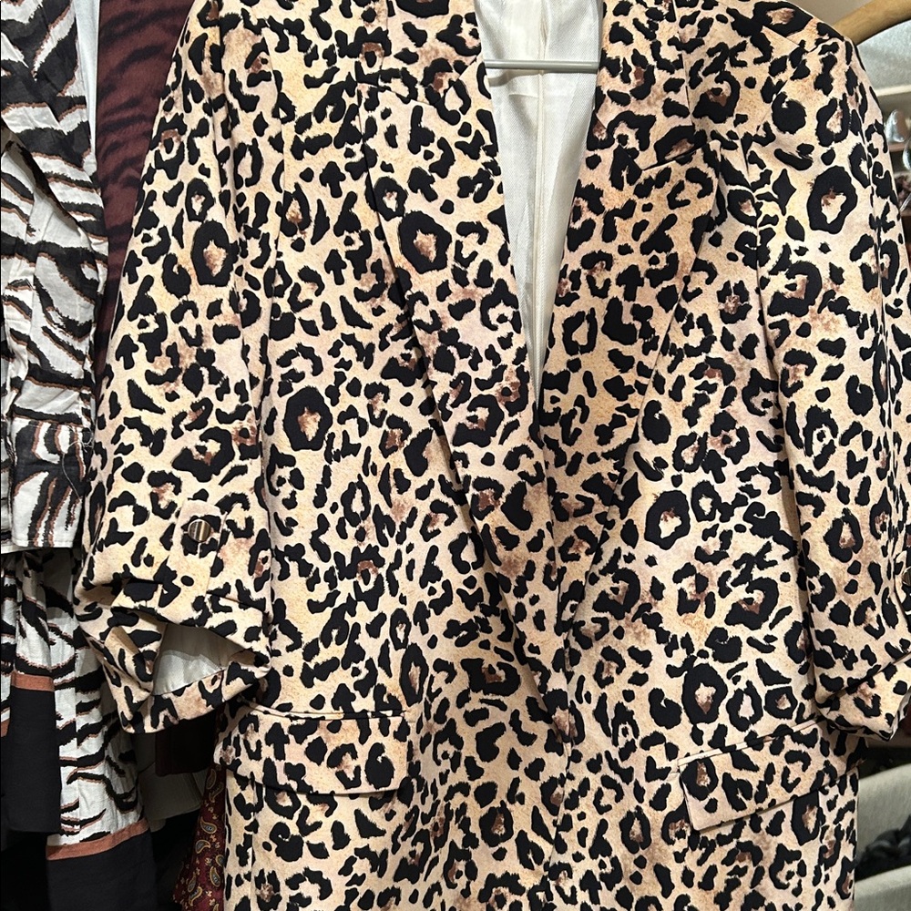 Zara Leopard Blazer
